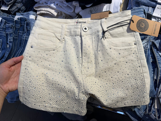 White Stone Shorts
