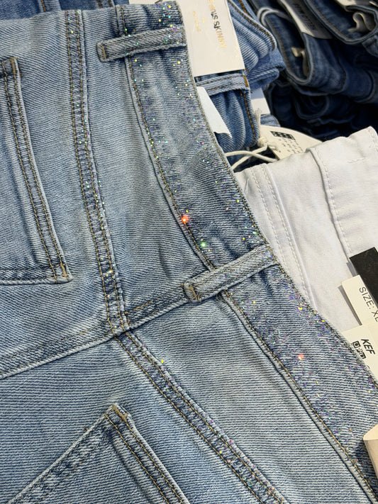 3/4 Jeans Glitter