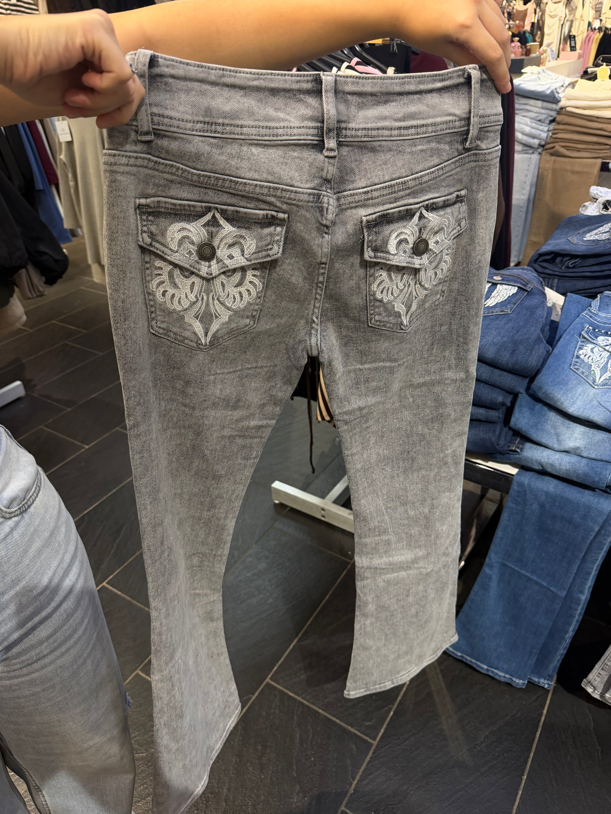 Jeans Grau Y2K