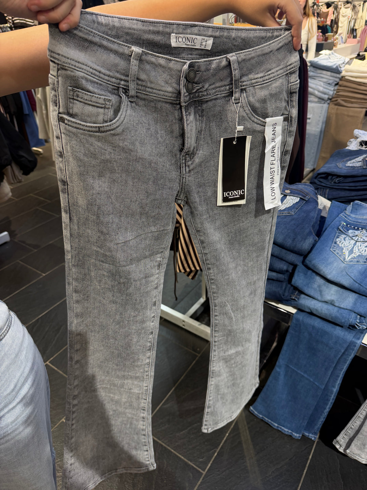 Jeans Grau Y2K