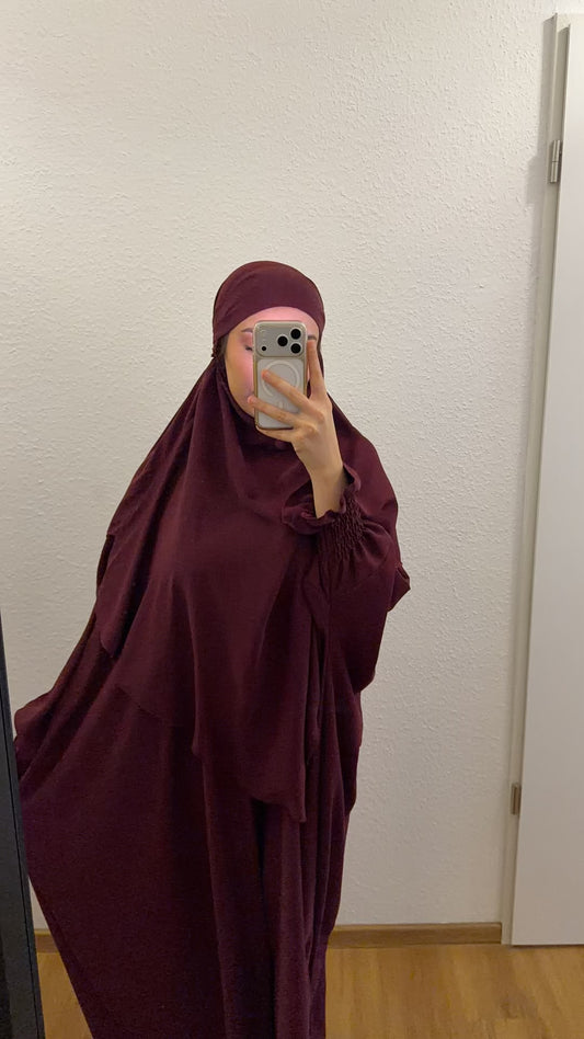 Abaya Khimar mit Kopftuch
