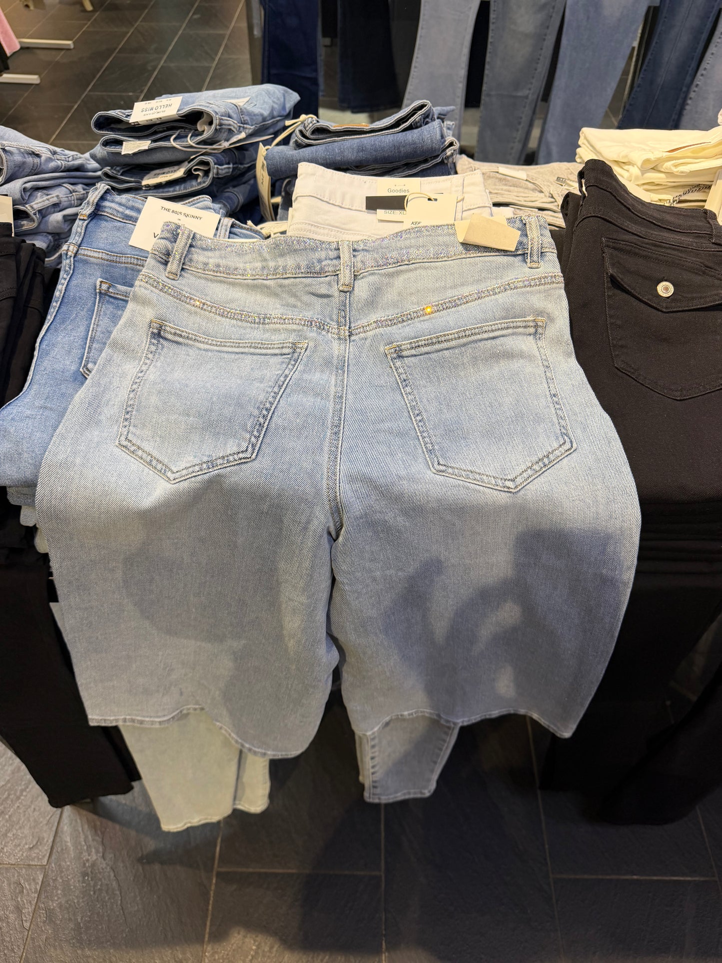 3/4 Jeans Glitter
