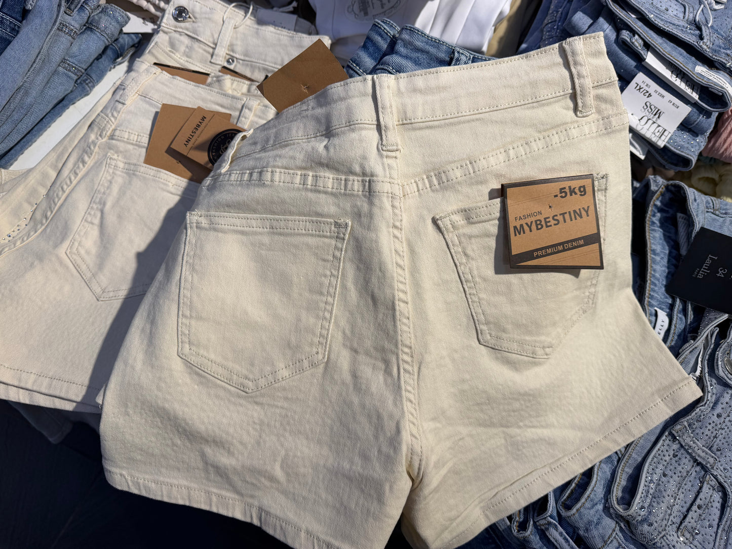 White Stone Shorts