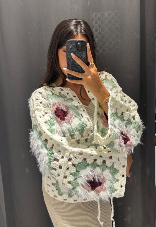 Handgemachter Cardigan Pistachio NUR NOCH 1 MAL