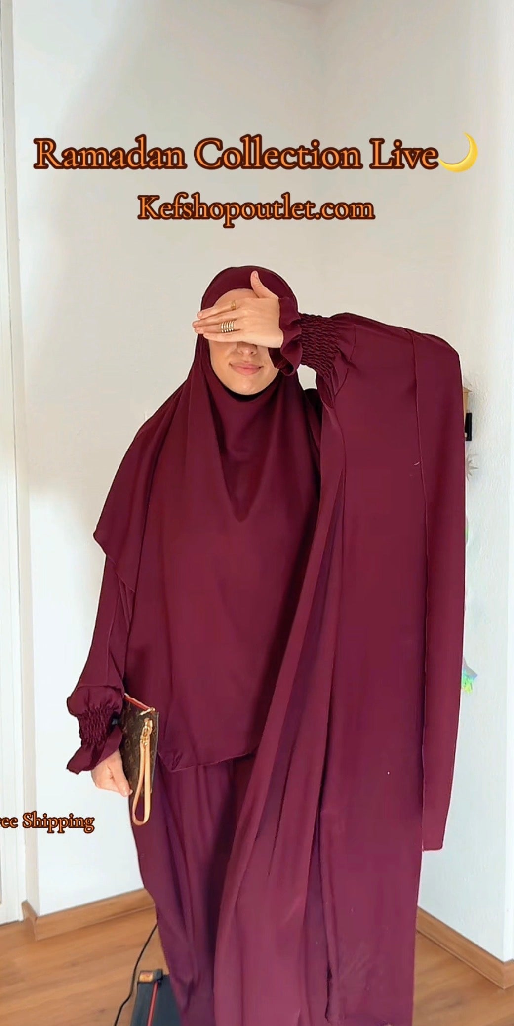 Abaya Khimar mit Kopftuch