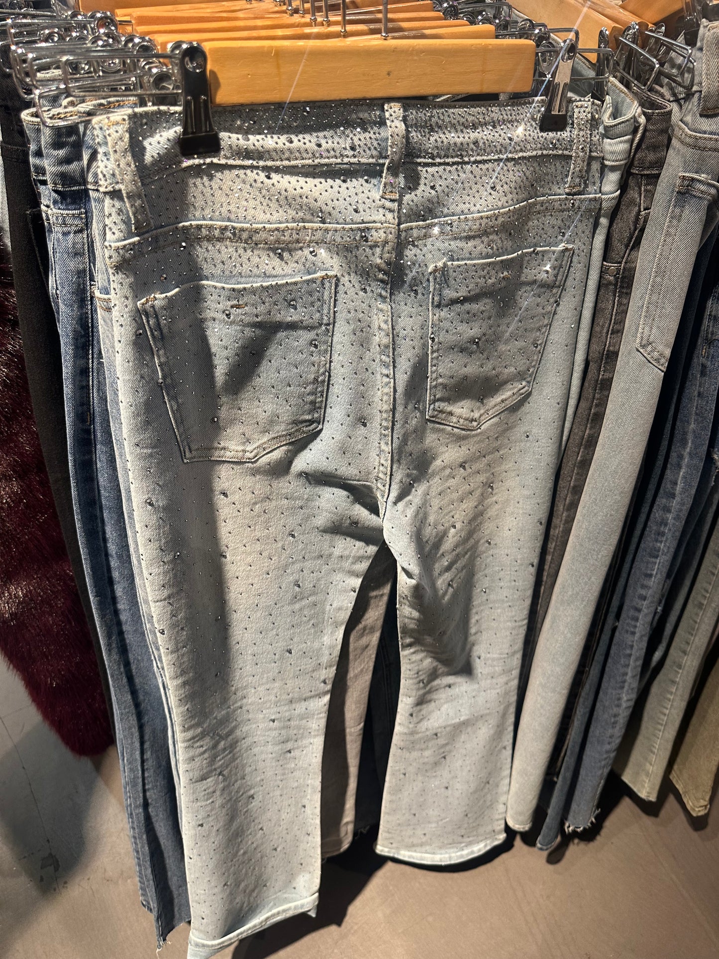 Jeans Glitzer Hell