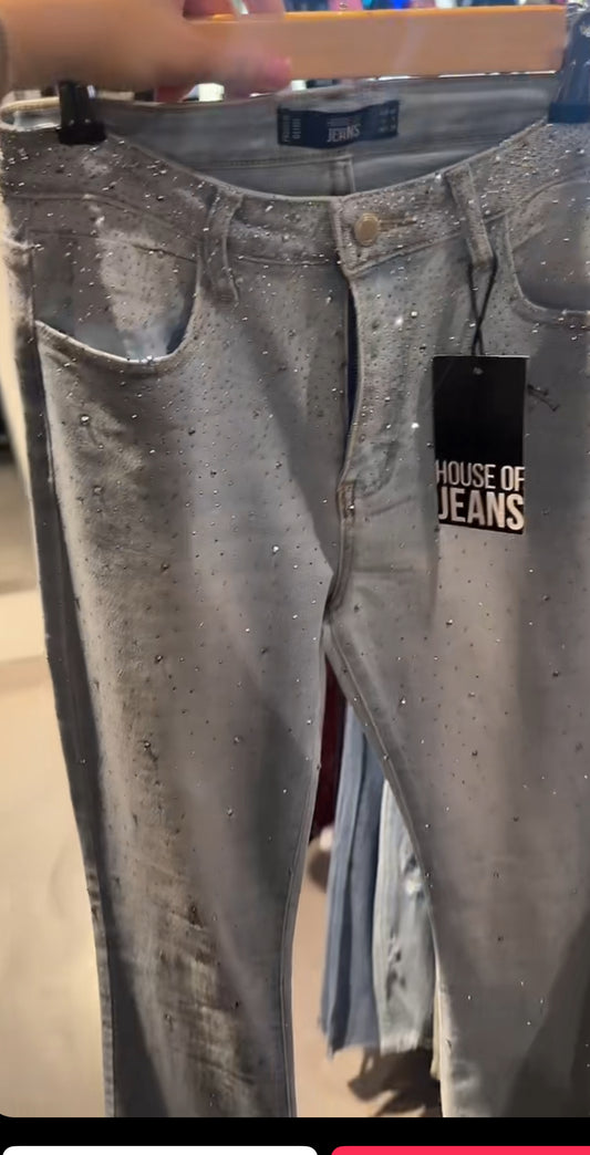 Jeans Glitzer Hell