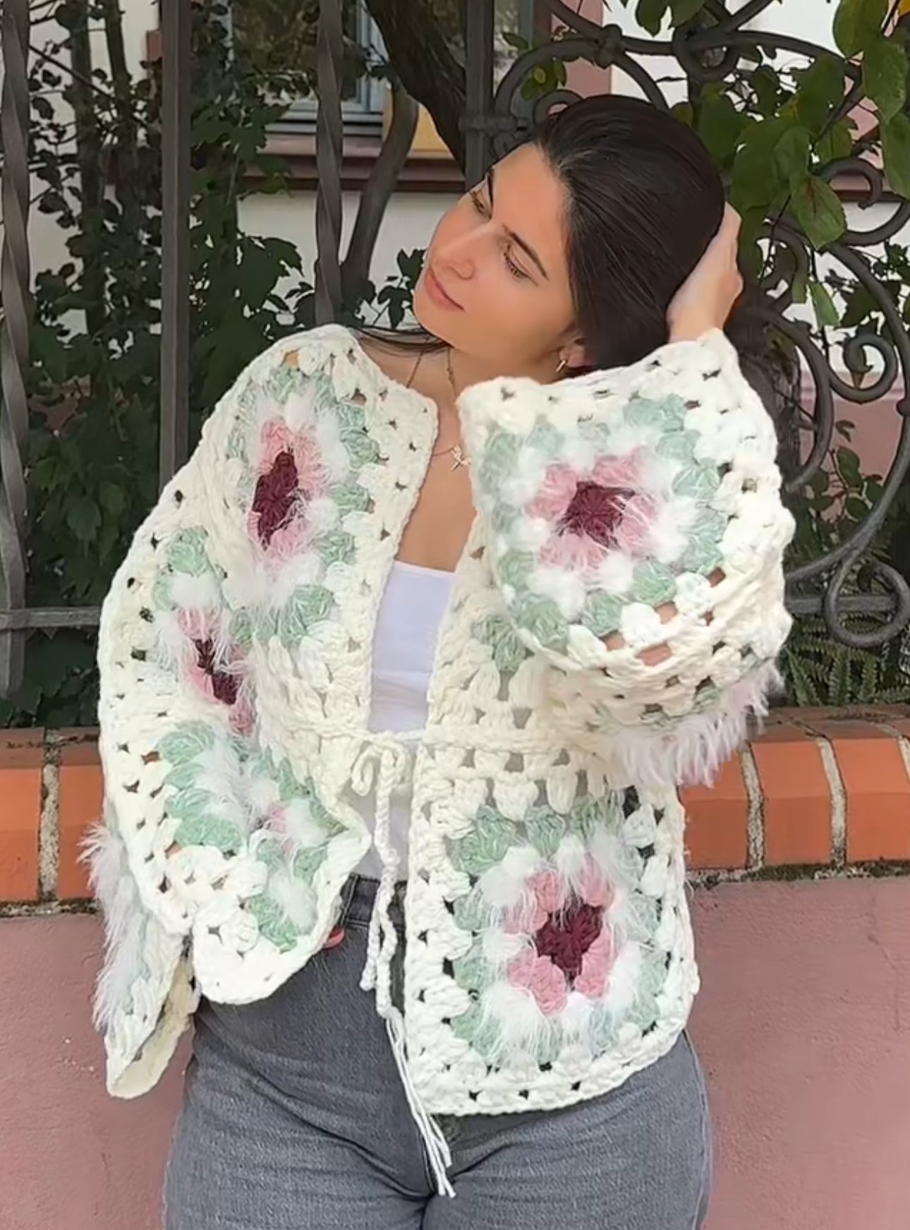 Handgemachter Cardigan Pistachio NUR NOCH 1 MAL