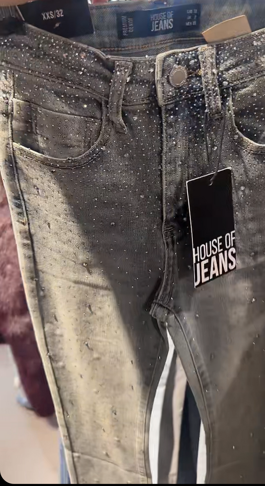 Jeans Glitzer Dunkel